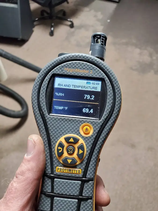 Moisture meter humidity assessment for Fire & Smoke Damage Restoration in Perry